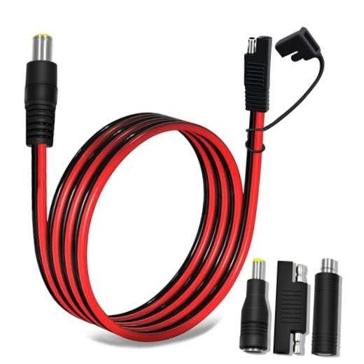6FT 1.8M SAE to DC8mm Male Adapter for Jackery Solar SAE to DC 8mm Male 6ft