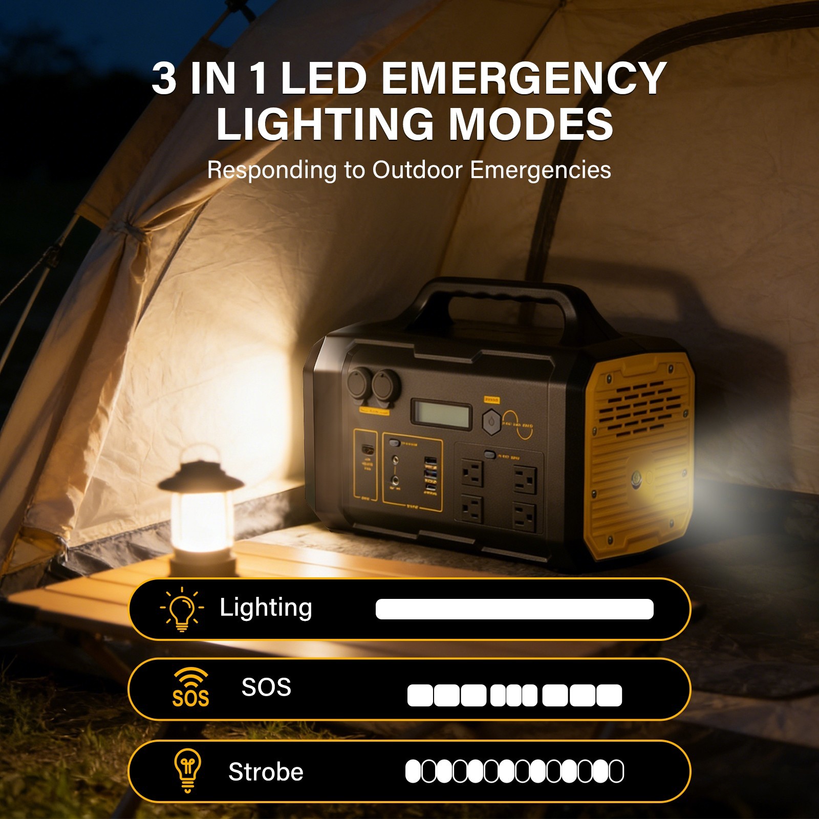 1800W 1024Wh Portable Power Station Solar Charging 2H Fast Charge