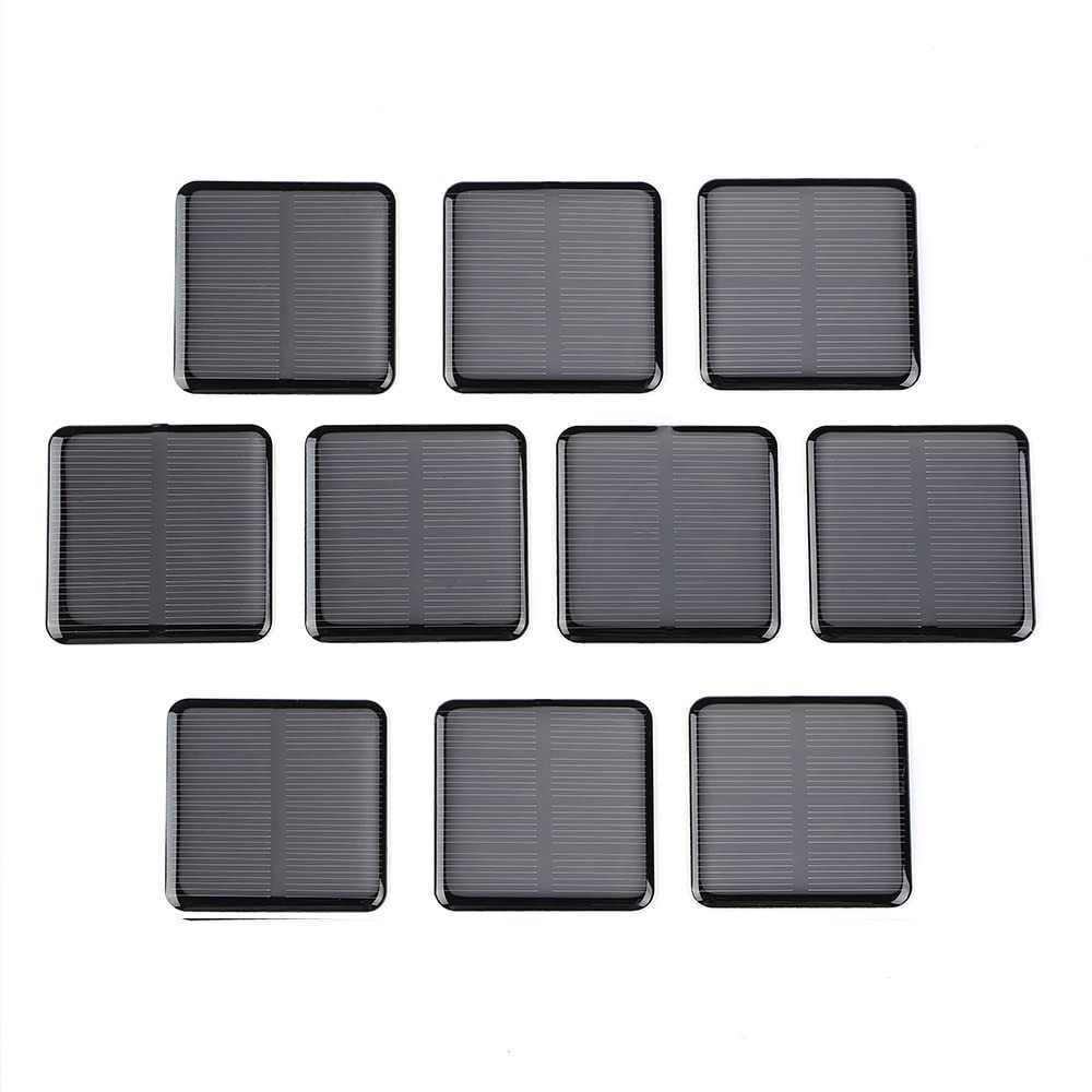 10pcs Mini Monocrystalline Solar Cells Solar System Kit 50mm X 50mm/1.96″ X 1…