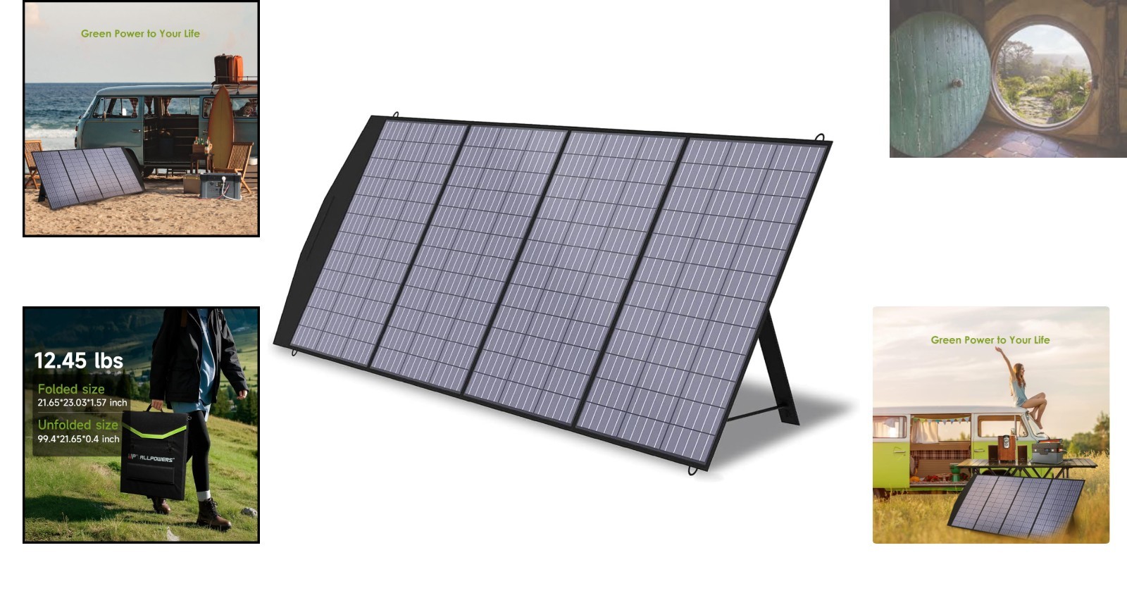 Lightweight 200W Foldable Solar Charger with MC4 Connectors – Outdoor Essential