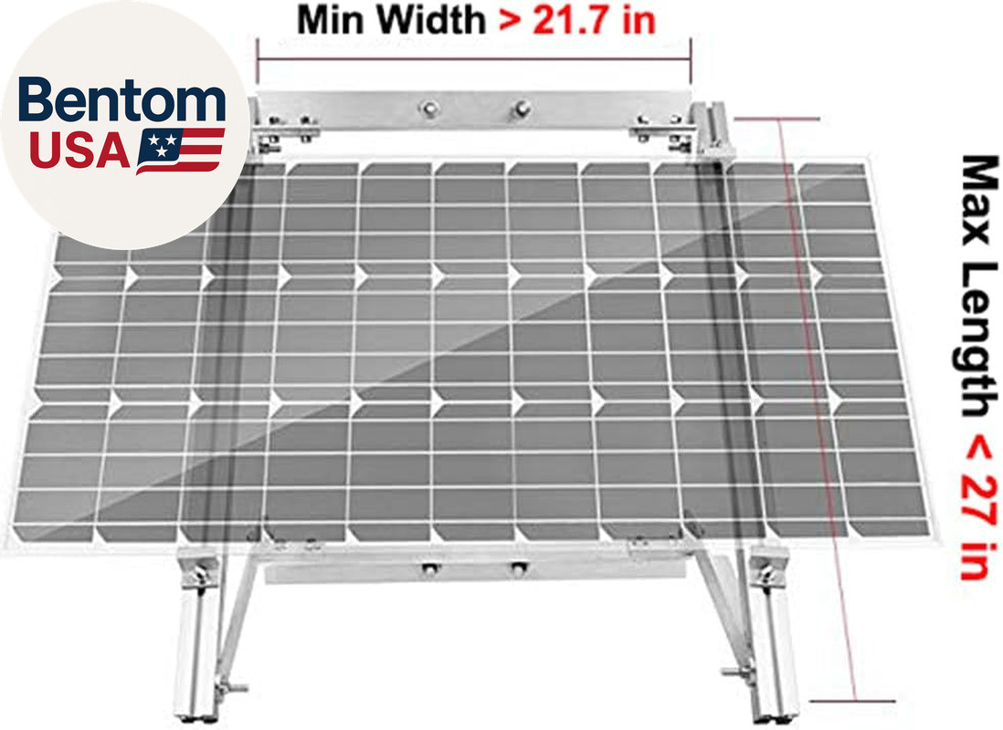Solar Panel Side of Pole Mount for 50W/100W Solar Panel (Mount Only) for Flat Su