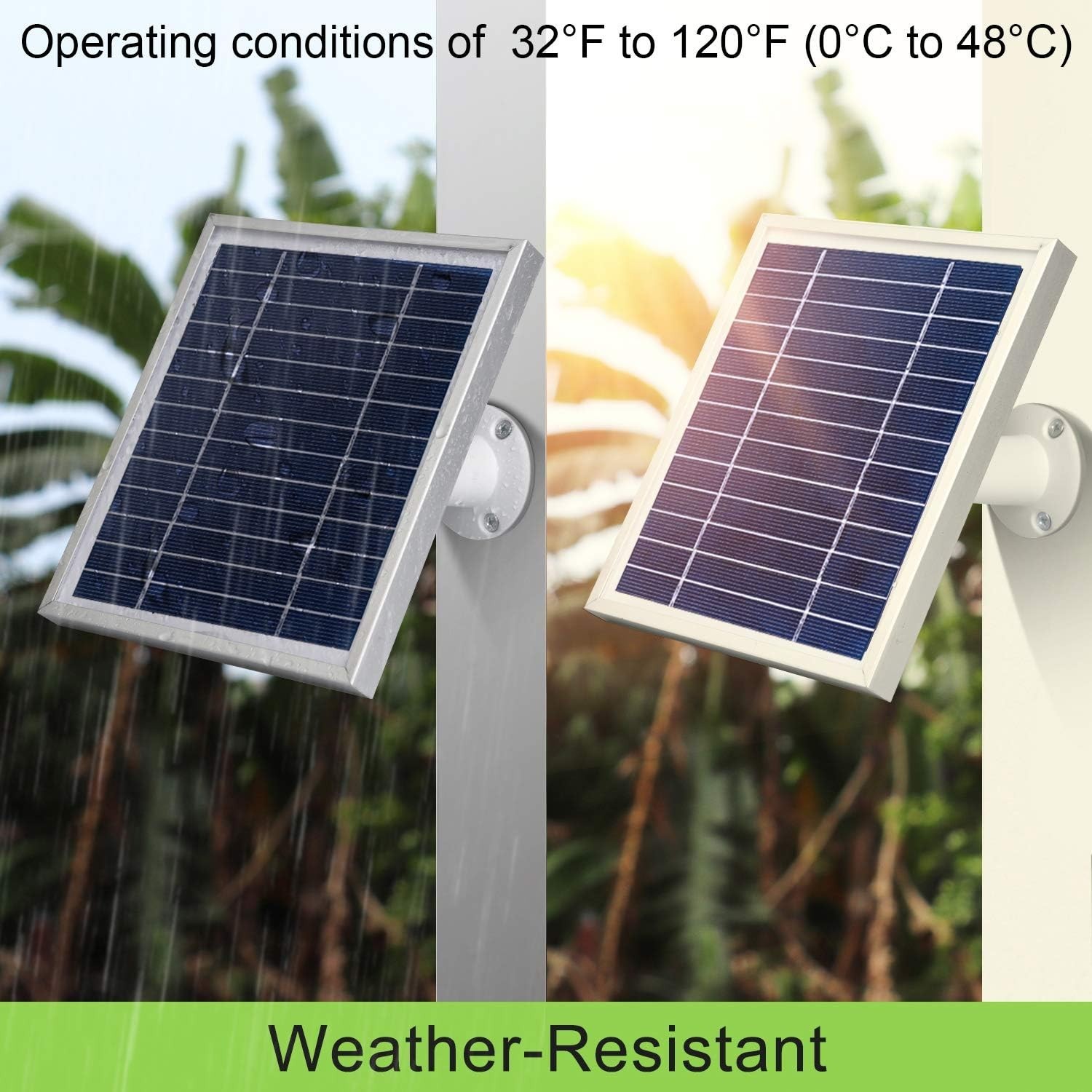 3 Pack Solar Panel Charger for Arlo Pro Series with Waterproof Magnetic Cable