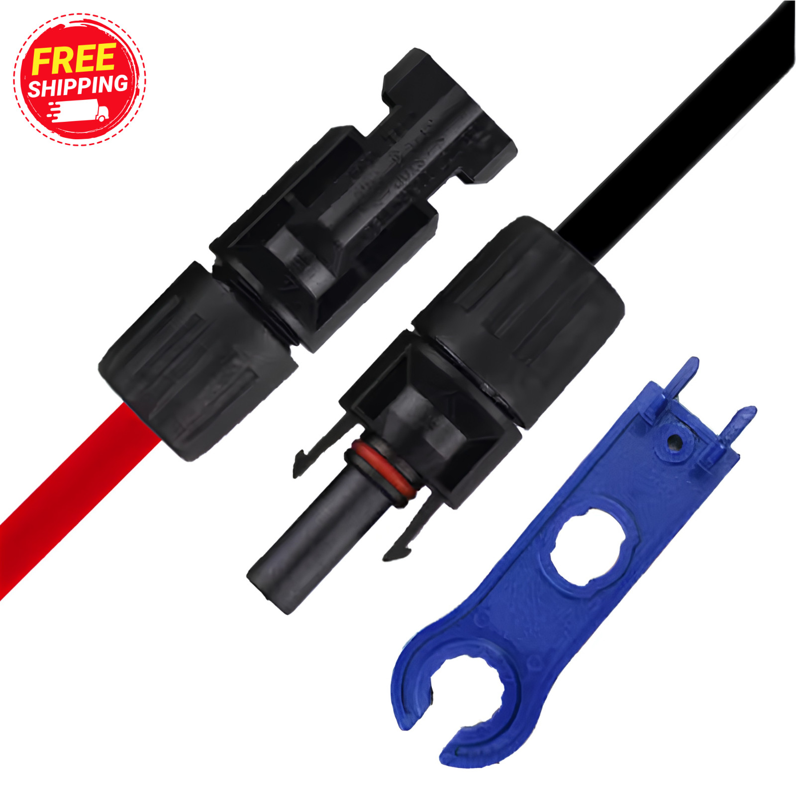 MC4 Solar Panel Connector Kit 30A 1000V IP67 Waterproof PV Cable 2.5/4/6mm²