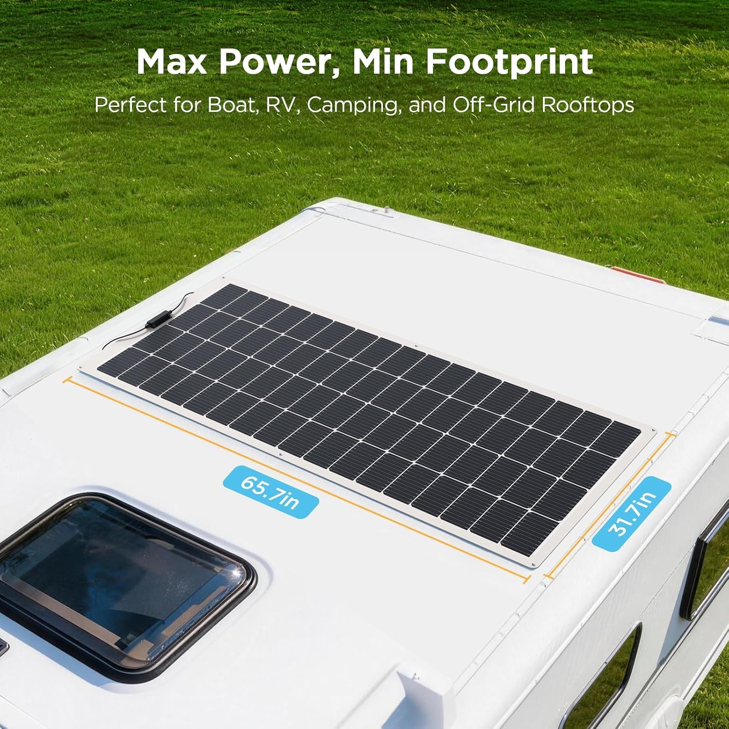 200W Flexible Solar Panel 12V ETFE RV Marine Boat