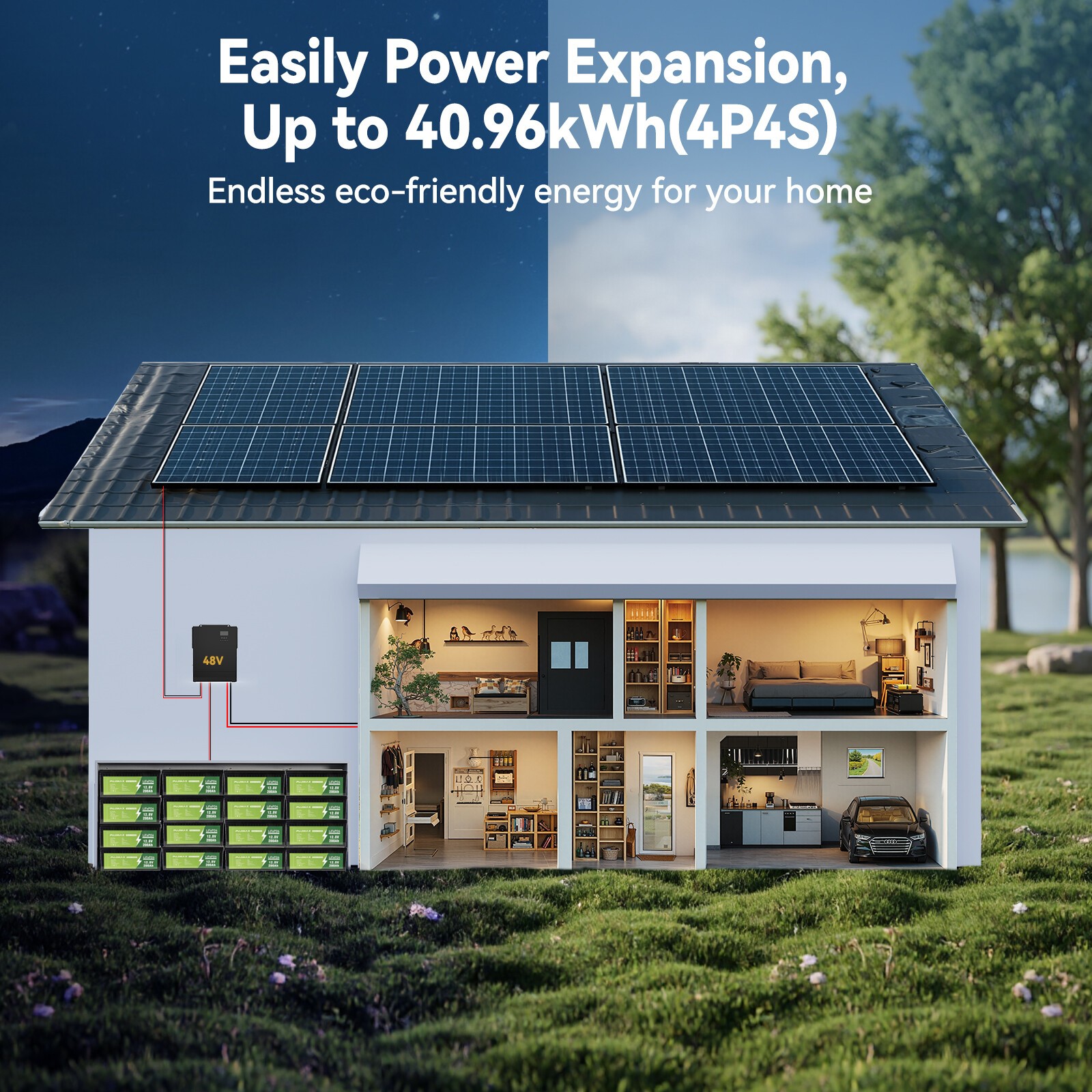 100AH 12V Lithium Battery LiFePO4 Deep Cycle for Solar Panel RV Off-grid Marine