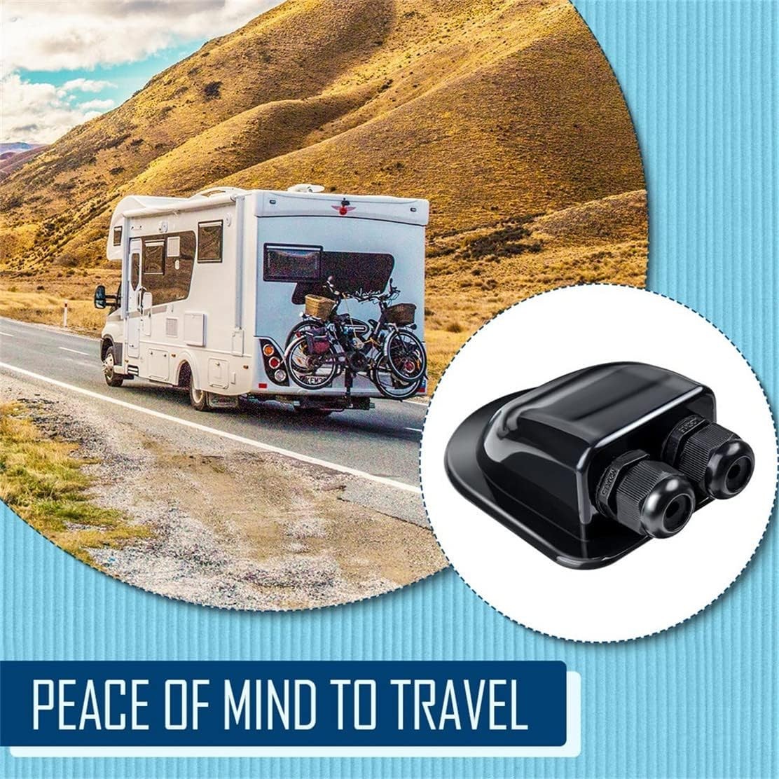 ABS Plastic Waterproof Solar Cable Entry Gland – Perfect for Caravans & Boats