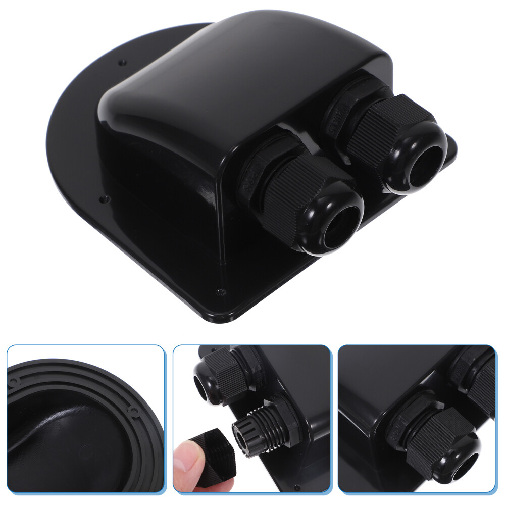 2-hole UV-resistant Replacement Roof Wire Connector Box Double Entry Gland Box