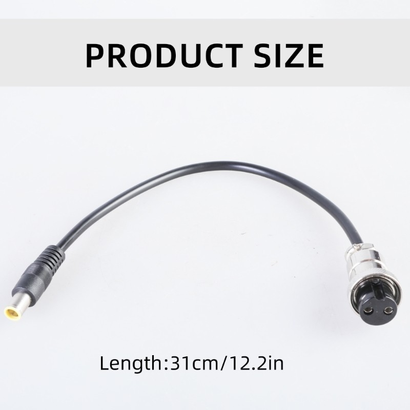 31cm DC7909 Male to GX20 Female Adapter Cord 150w Power Wire For Laptop Charging