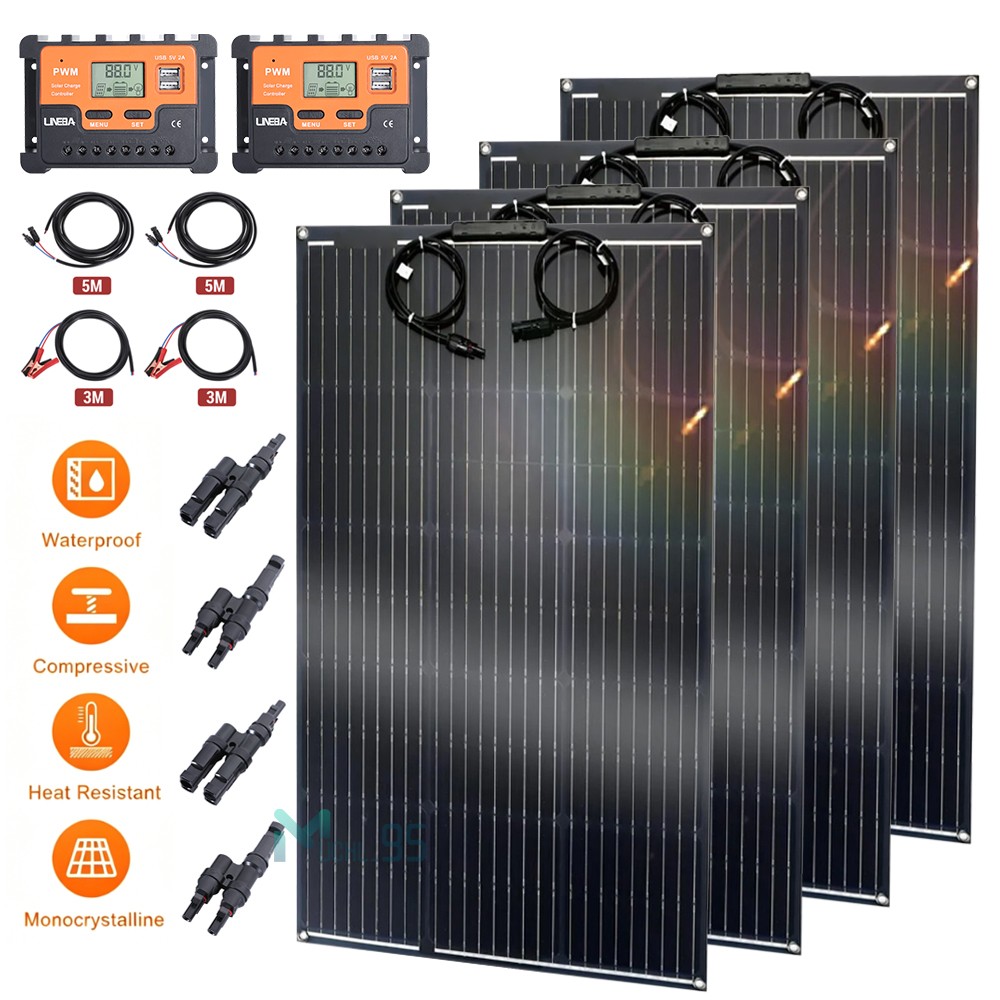 400W Solar Panel Mono ETFE Design 10BB PV Off-Grid for Home Battery Power System