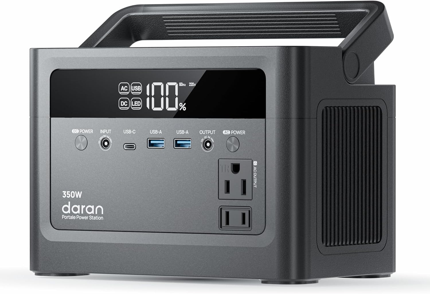 2026 Portable Power Station 350W, 288Wh Lifepo4 Battery Backup, Power Bank with