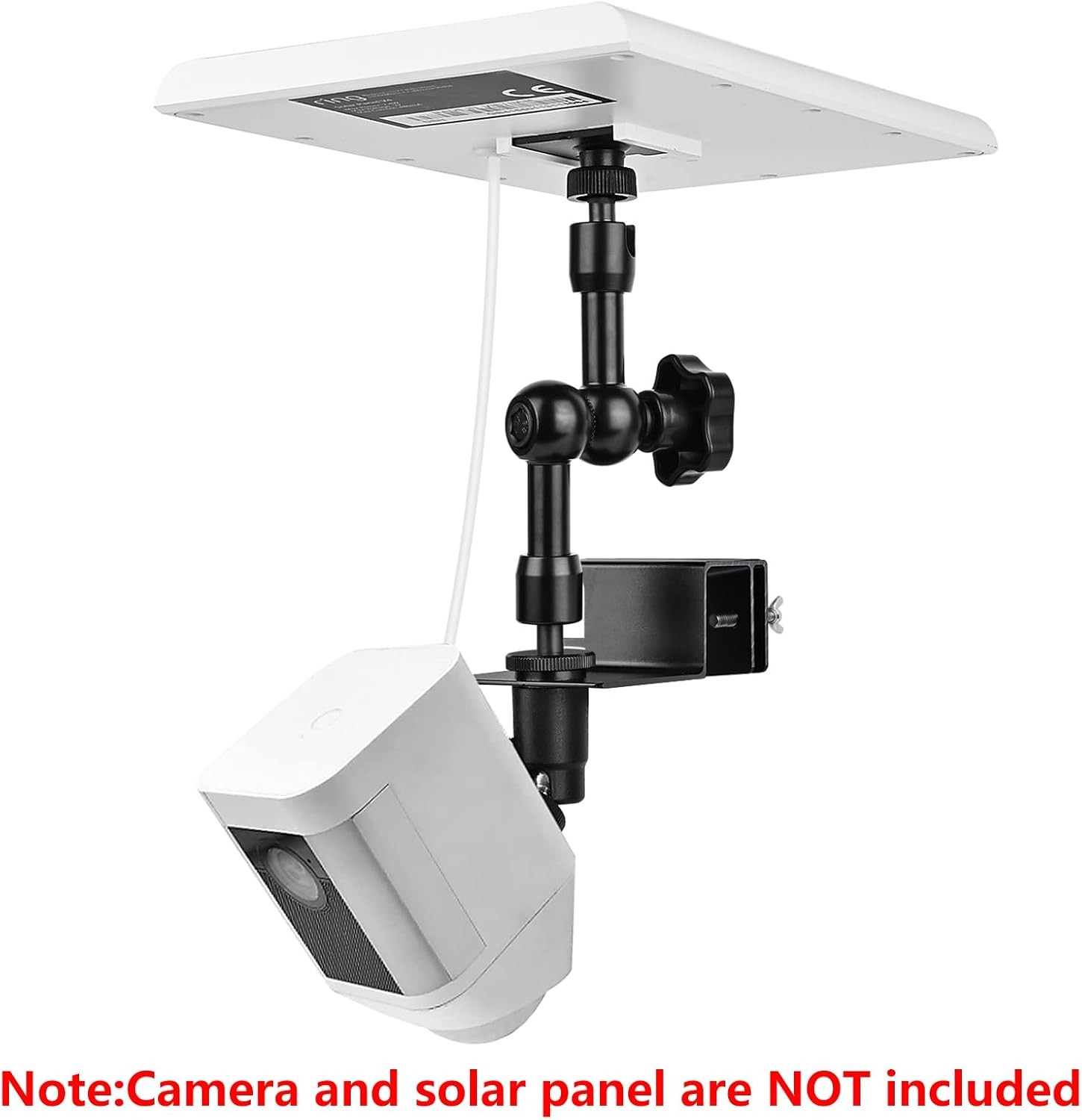 2-in-1 Gutter Mount for Solar Panel, Stick Up Cam Battery, Spotlight Cam and Spo