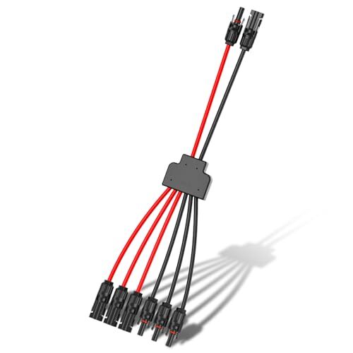 Solar Connectors for 2-3-4 Solar Panels, Tool-Free Solar Panel Wires and Conn…