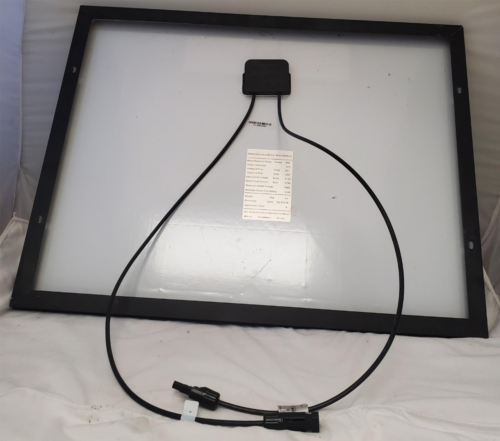 45W Monocrystalline Solar Panel Pv Module