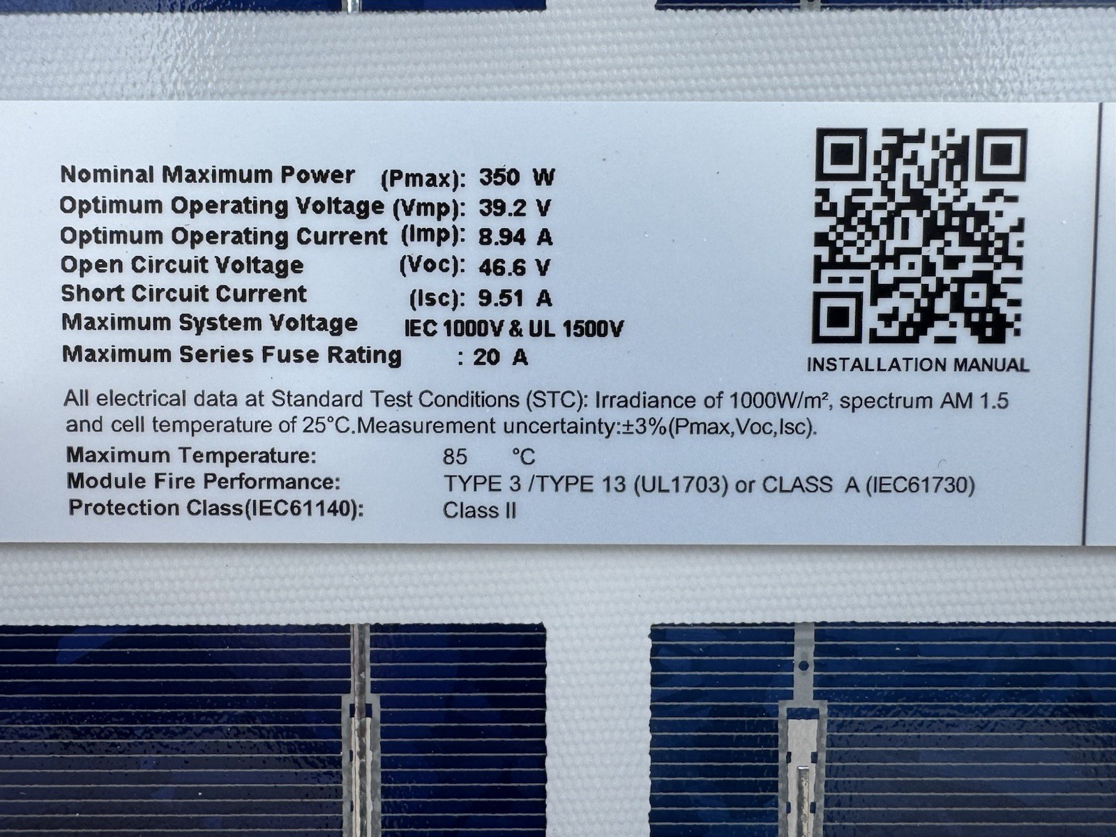 35pcs 350W Canadian Tier 1 Bifacial Solar Panels