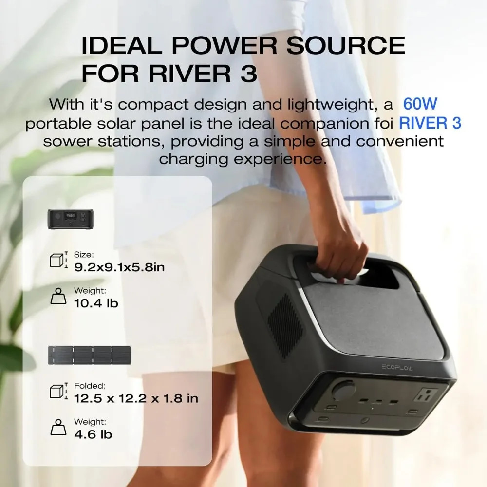 Portable Power Station 245Wh LFP 300W 600W Peak 20ms UPS 1Hr Fast Charge Solar I