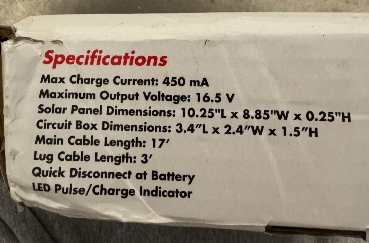 Solar Charger & Maintainer – SolarPulse – 7 Watt Model SP-7
