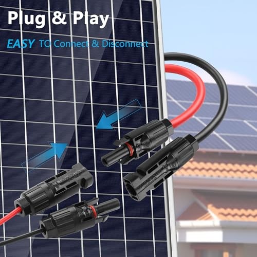 Solar Panel Connector to XT60 Connector Cable 16.4FT 14AWG Solar Connector to