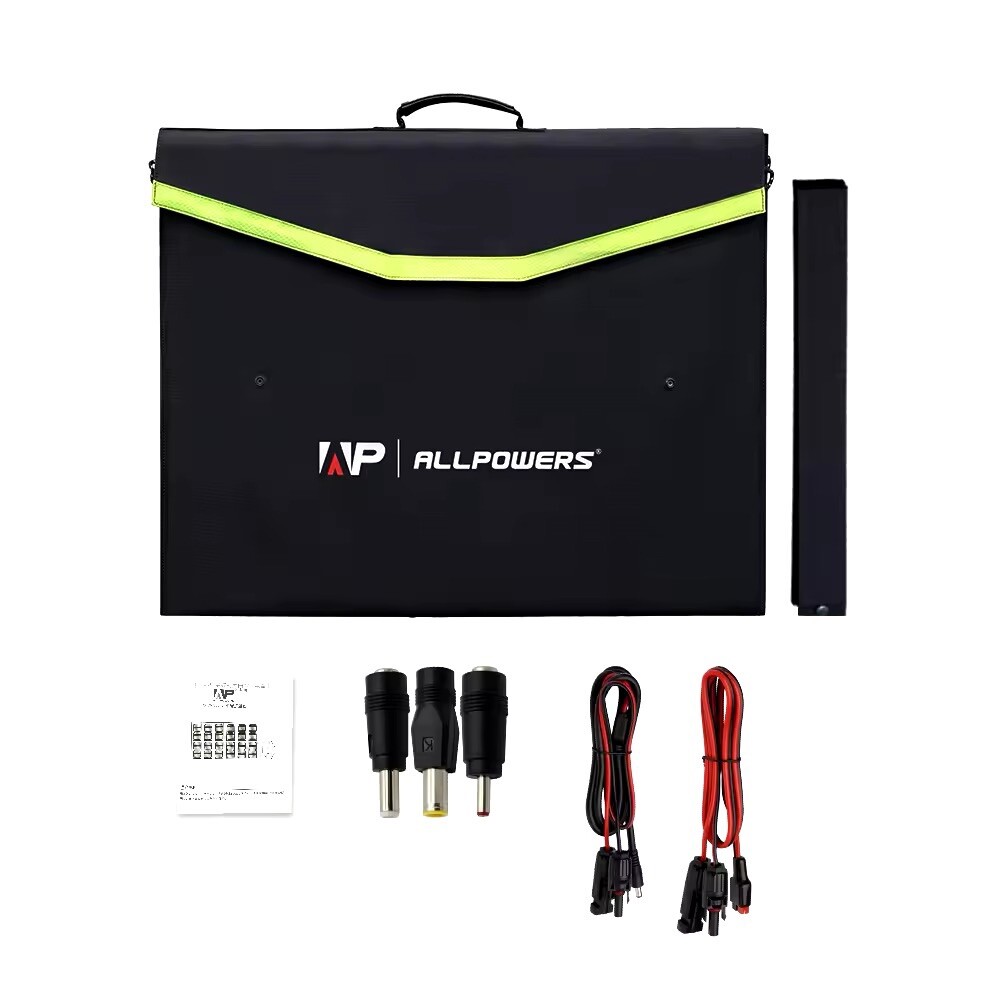 ALLPOWERS Foldable Solar Panel Kits. 200W Power Station Solar Generator.