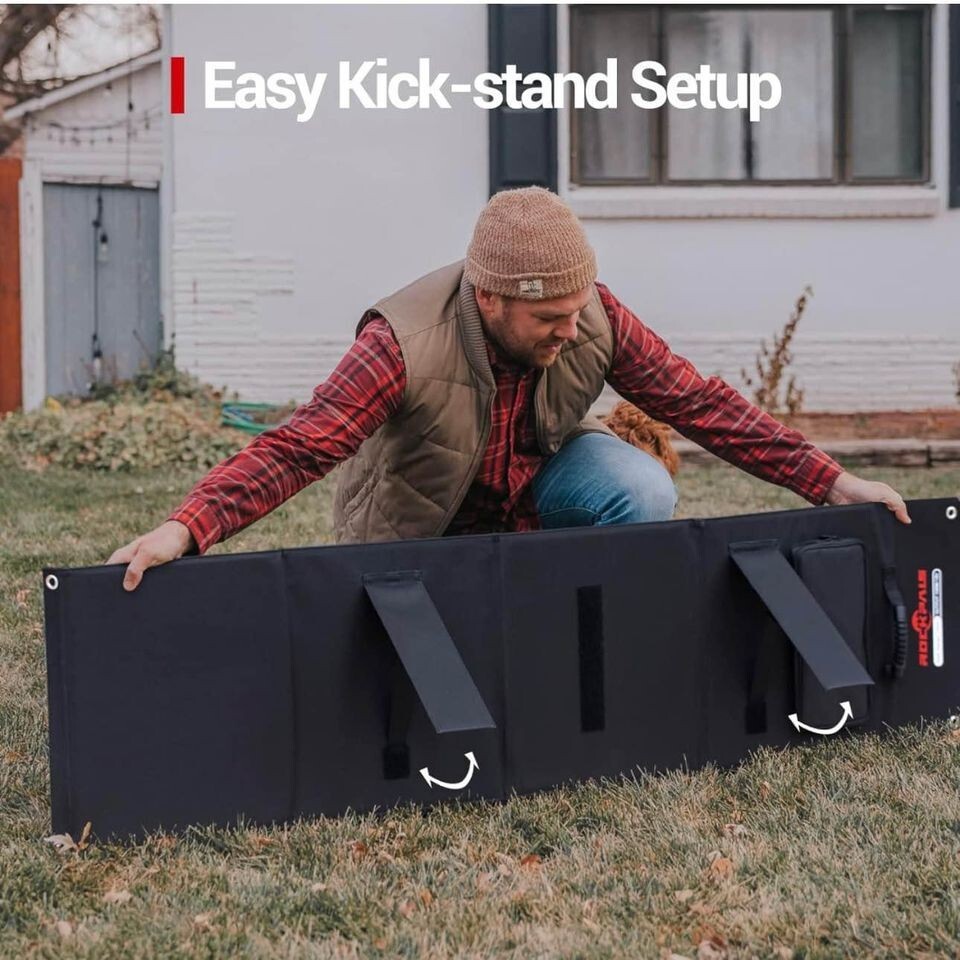 100W Portable Solar Panel Charger with Kickstand & Anderson Connector