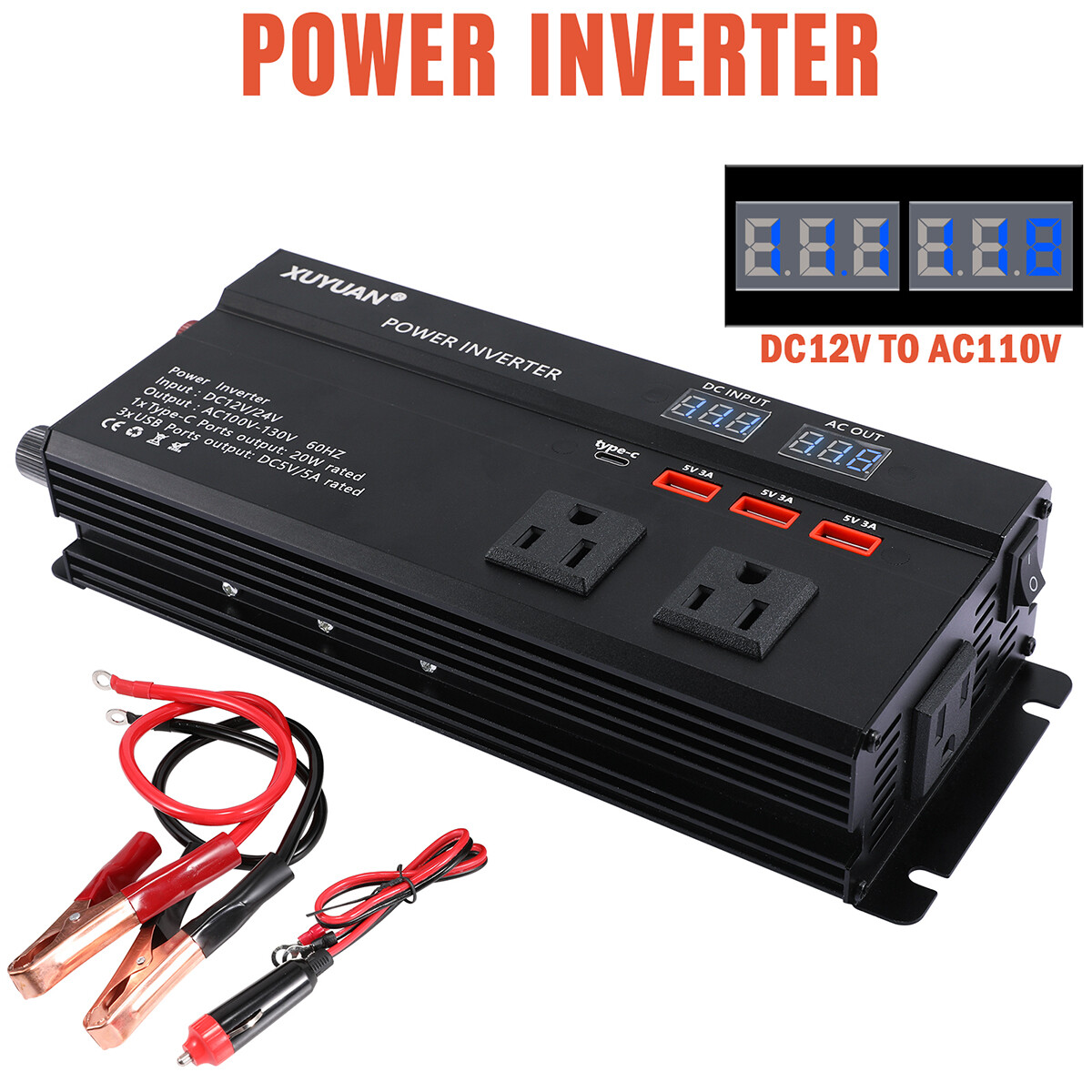 4000W Complete Solar Power Generator 400W Solar Panel Kit Home 110V Grid System