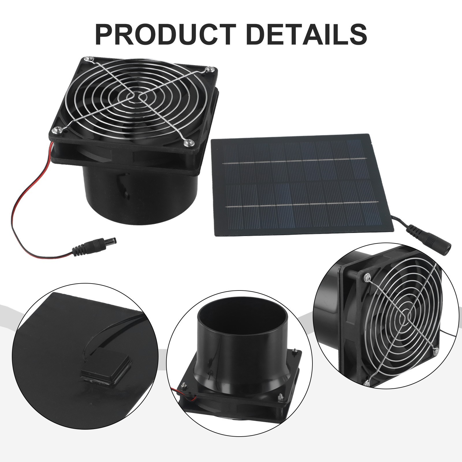 High Speed Exhaust Fan Outdoor Cooling Fan Air Circulation Enhanced Ventilation