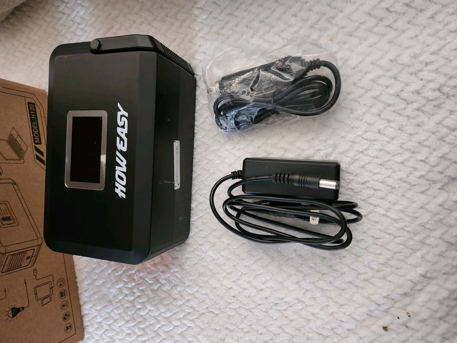 HOWEASY Portable Power Station for Home Camping Emergency Backup, 24000mAh Solar