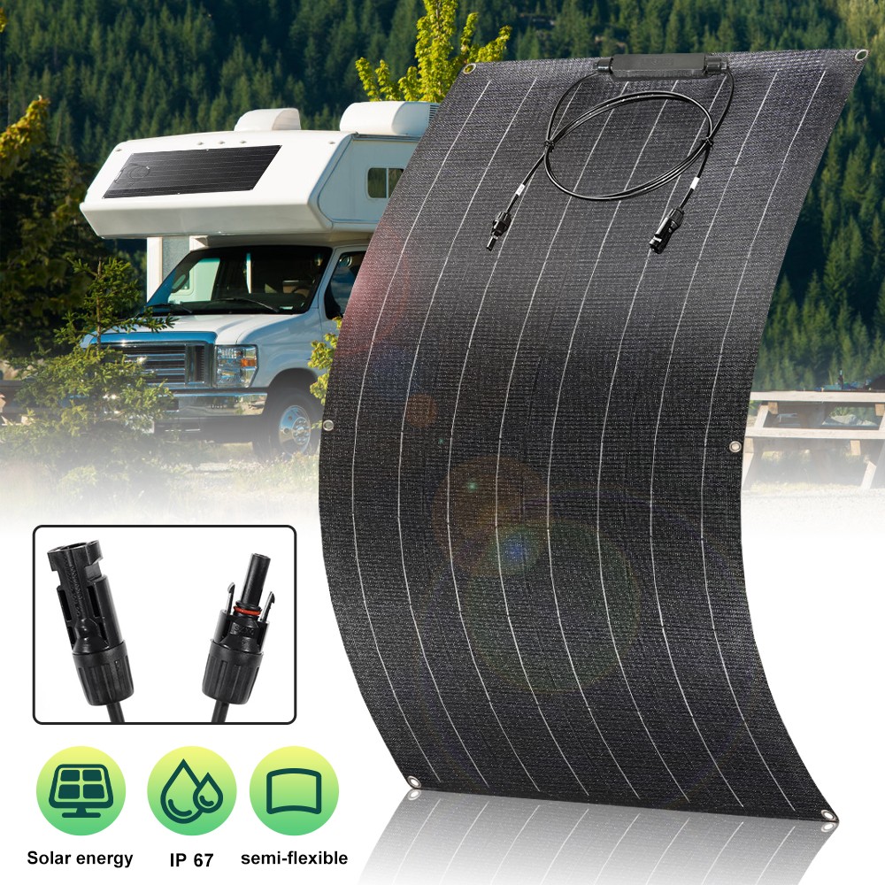 300W Watt Flexible Solar Panel 12V/18V Mono Home RV Roof Camping Off-Grid Power