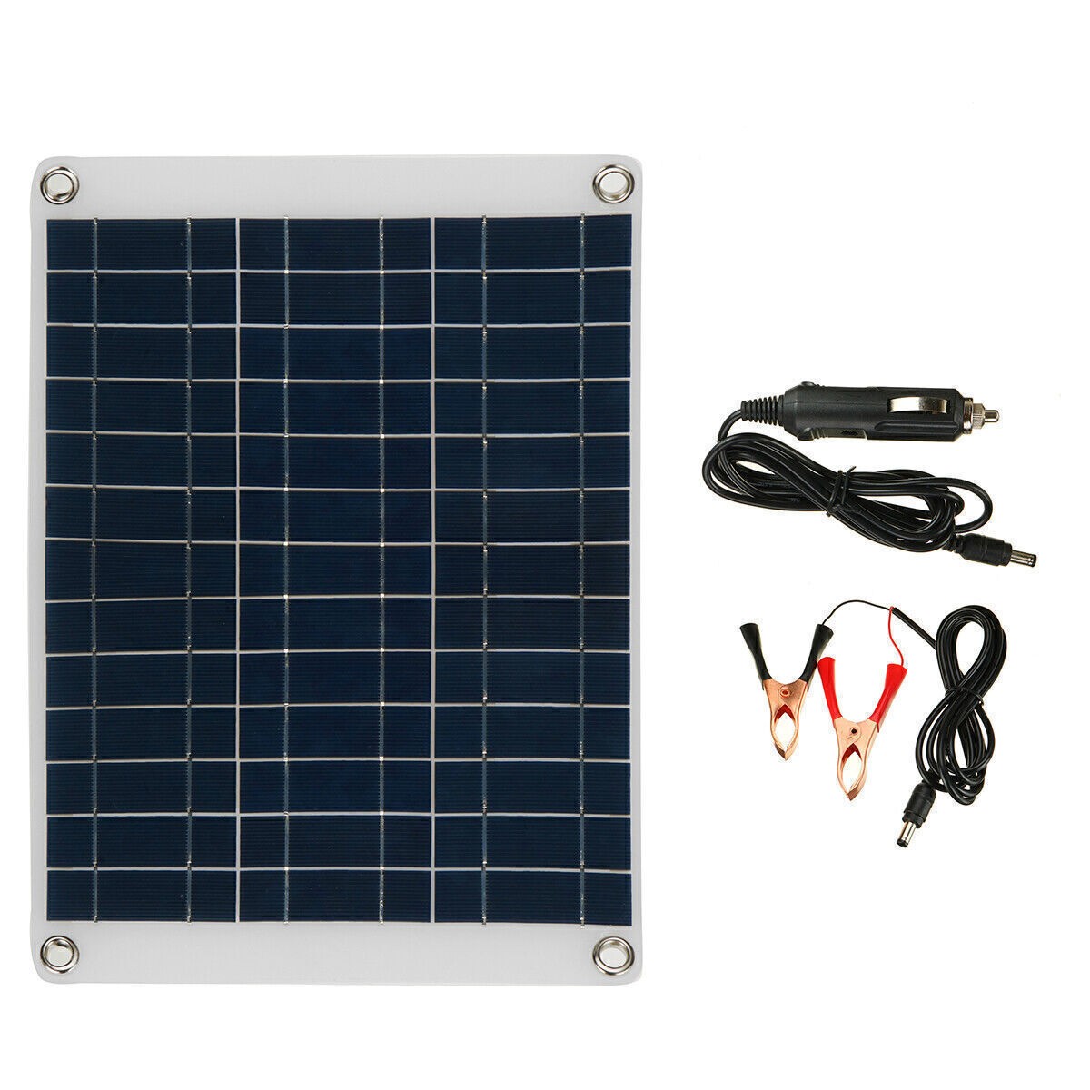 20Watts Solar Panel Kit 50-100A 12V Battery Charger with Controller Caravan Boat
