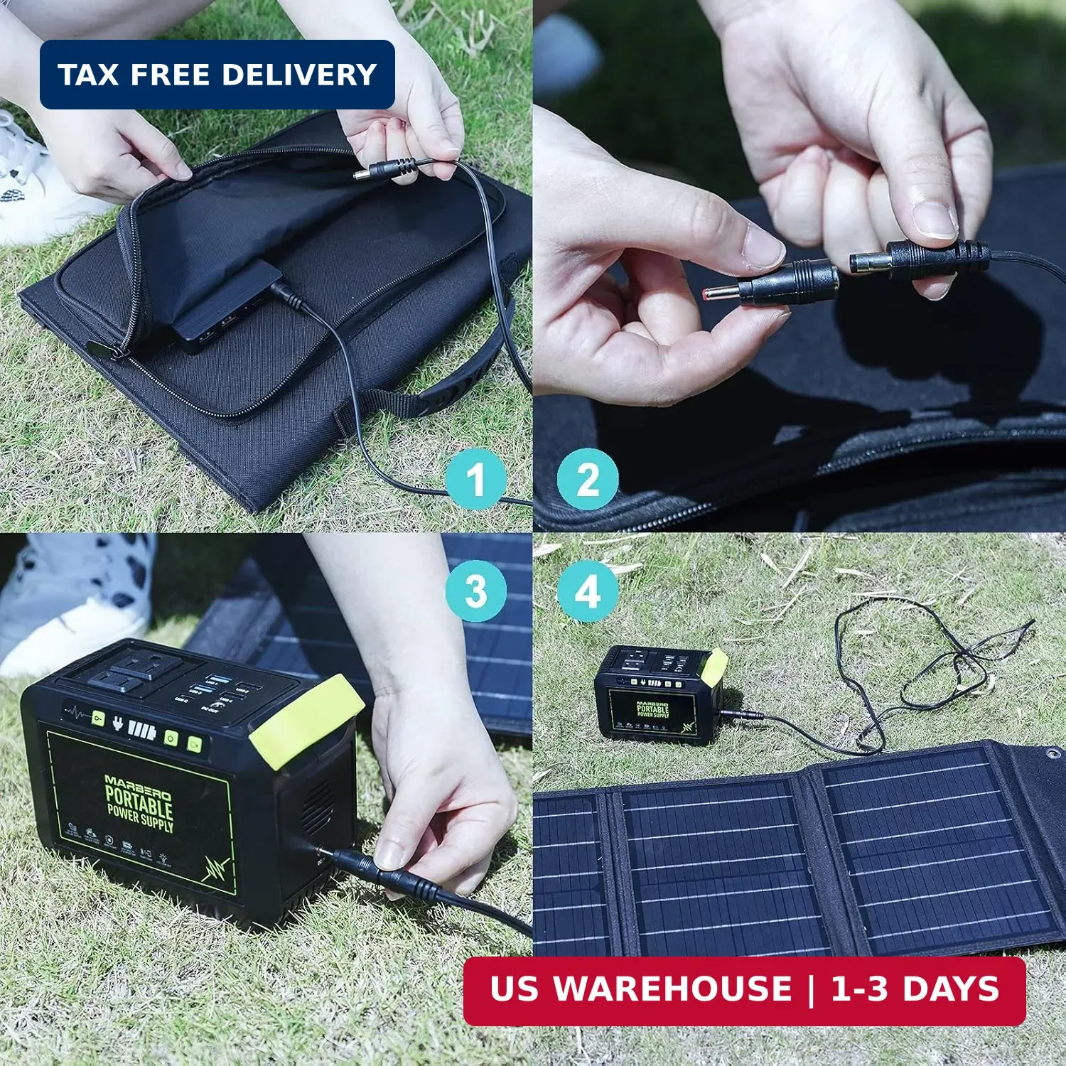 Portable Solar Panel 30W Solar Panel Charger 23% High Efficiency Foldable Panels