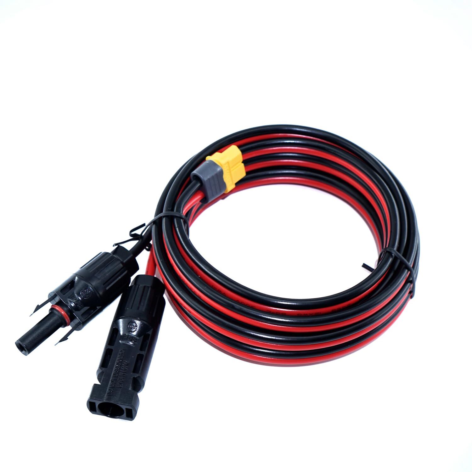 12AWG XT60 Female to Solar Connector Extension Cable Fit Solar Generator