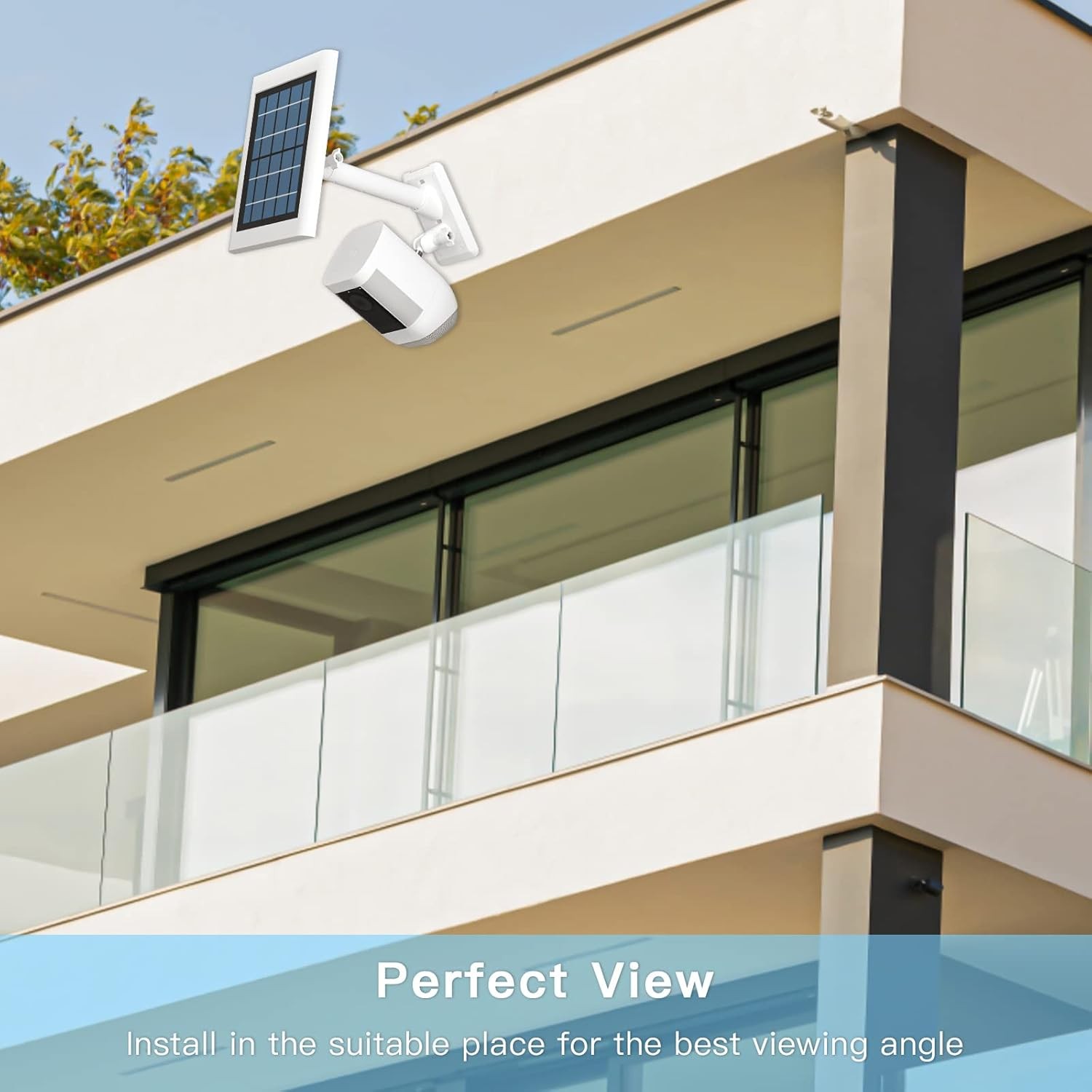 Wall Mount Bracket for Stick Up Cam Pro Solar Panel, Spotlight Cam Stick Up Cam