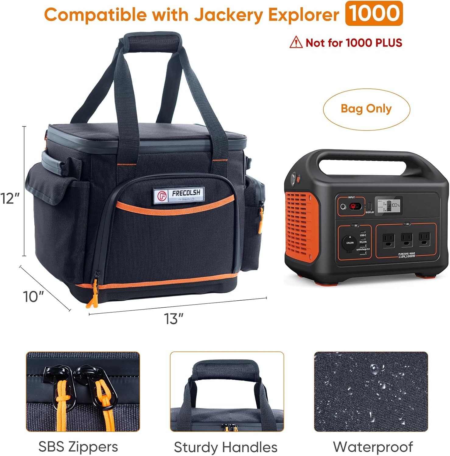 Jackery Explorer 300/240/160 Carrying Case – Waterproof