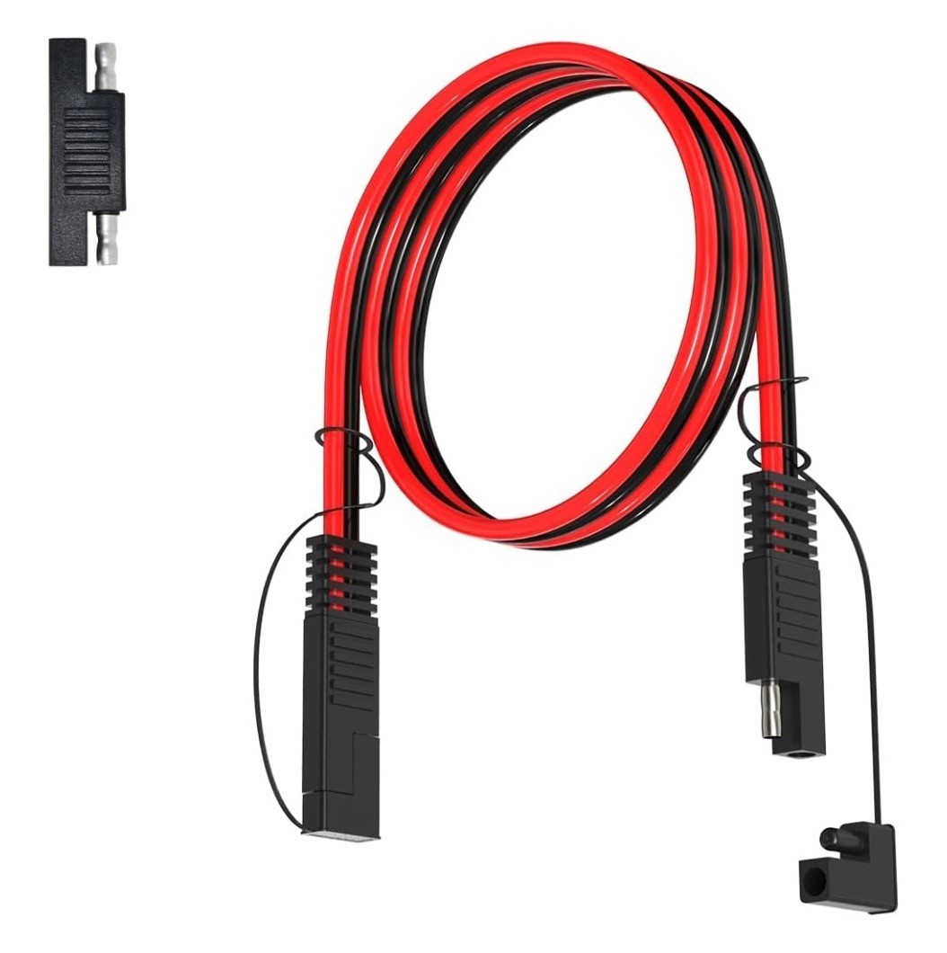 SAE Extension Cable 3FT 12AWG Wire Harness for Automotive RV Battery and Solar