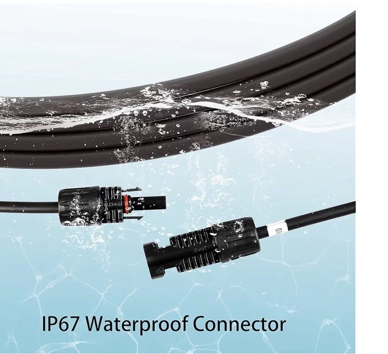 HQST 20Ft 10 AWG Adaptor Kit Solar Cable with Female and Male Connectors(1 Pair)
