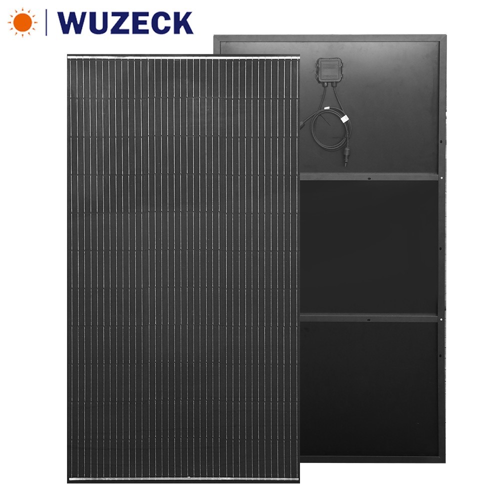 200 Watt Solar Panel Monocrystalline 12V Battery Charging for Home RV Boat Black