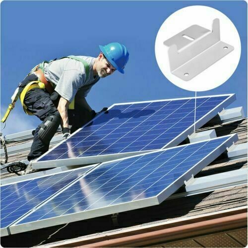 16X SOLAR PANEL Z BRACKET MOUNT MOUNTING SET RV BOAT FLAT ROOF WALL ALUMINIUM US