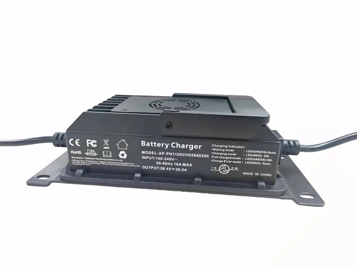 CHICNOD 48V100Ah LiFePO4 Bluetooth Battery w/ 58.4V 20A Charger for Golf Cart RV