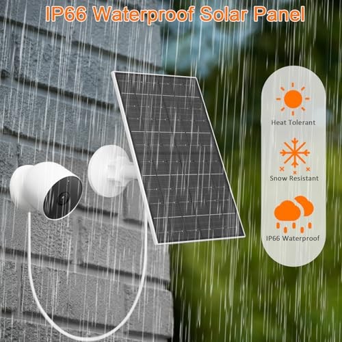 7W Solar Panel Compatible with Google Nest Camera Outdoor & Indoor 1 Pack