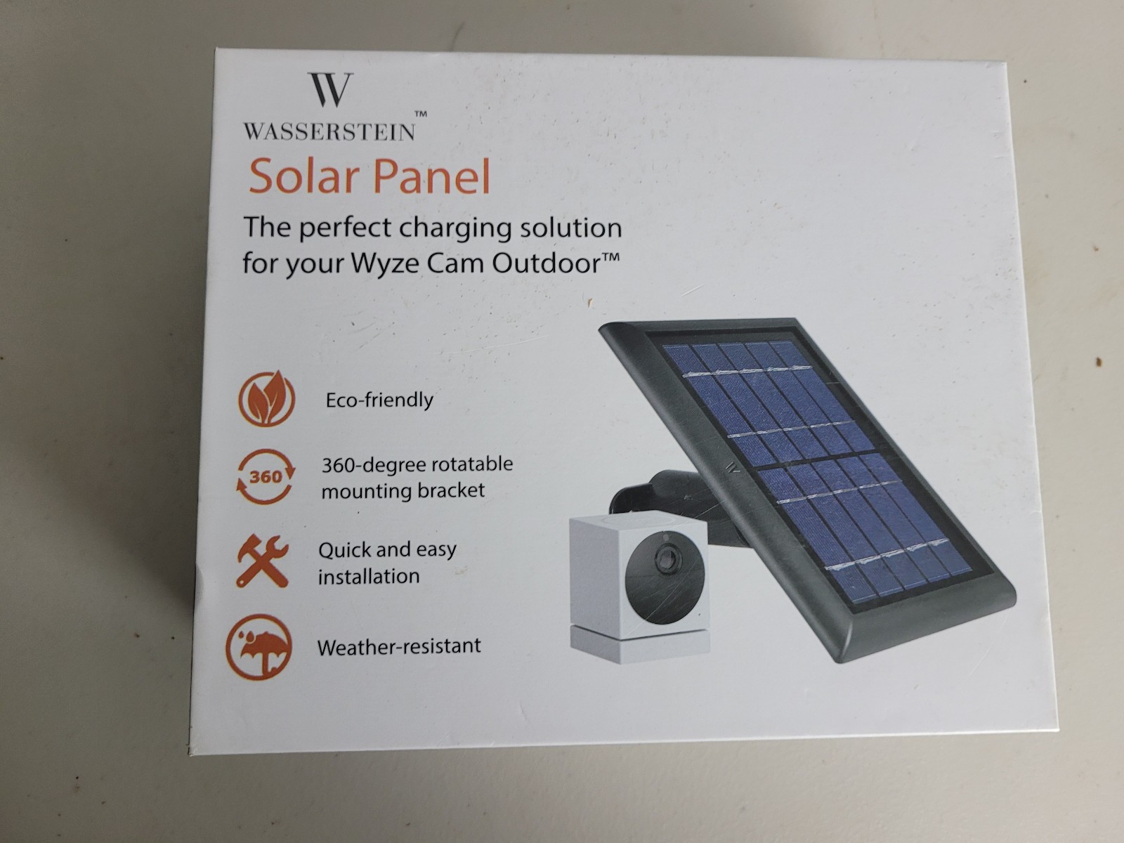 WASSERSTEIN Solar Panel Wyze Cam Outdoor