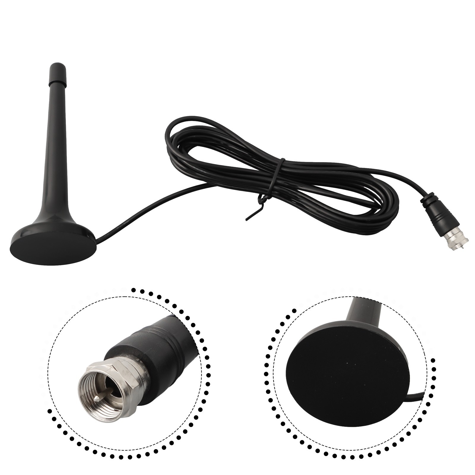 Magnetic Base Telescopic Antenna Easy Installation and Enhanced Signal Strength