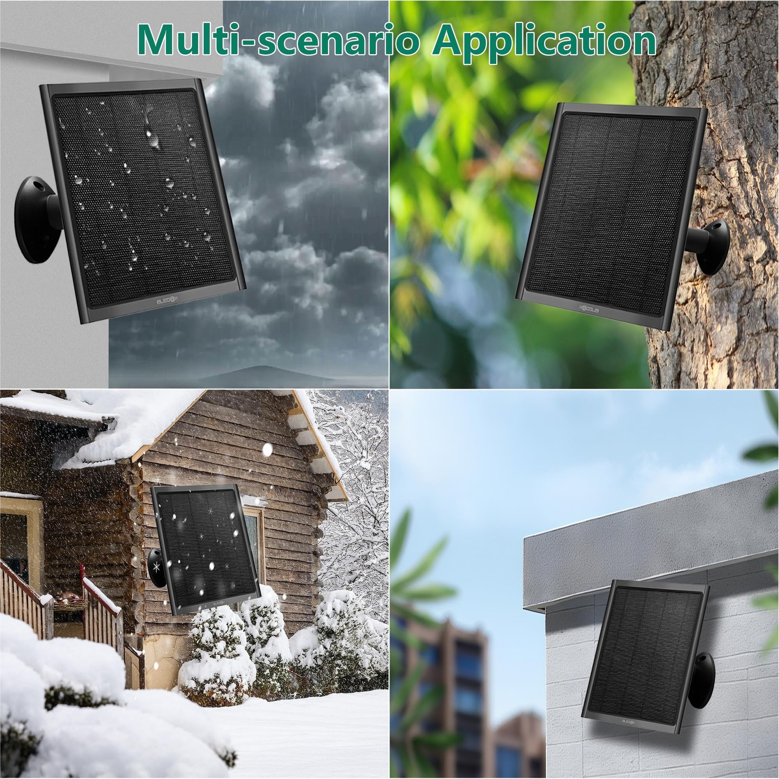 8W Solar Panel for Google Nest Camera Outdoor&Indoor Battery Version 2Pack