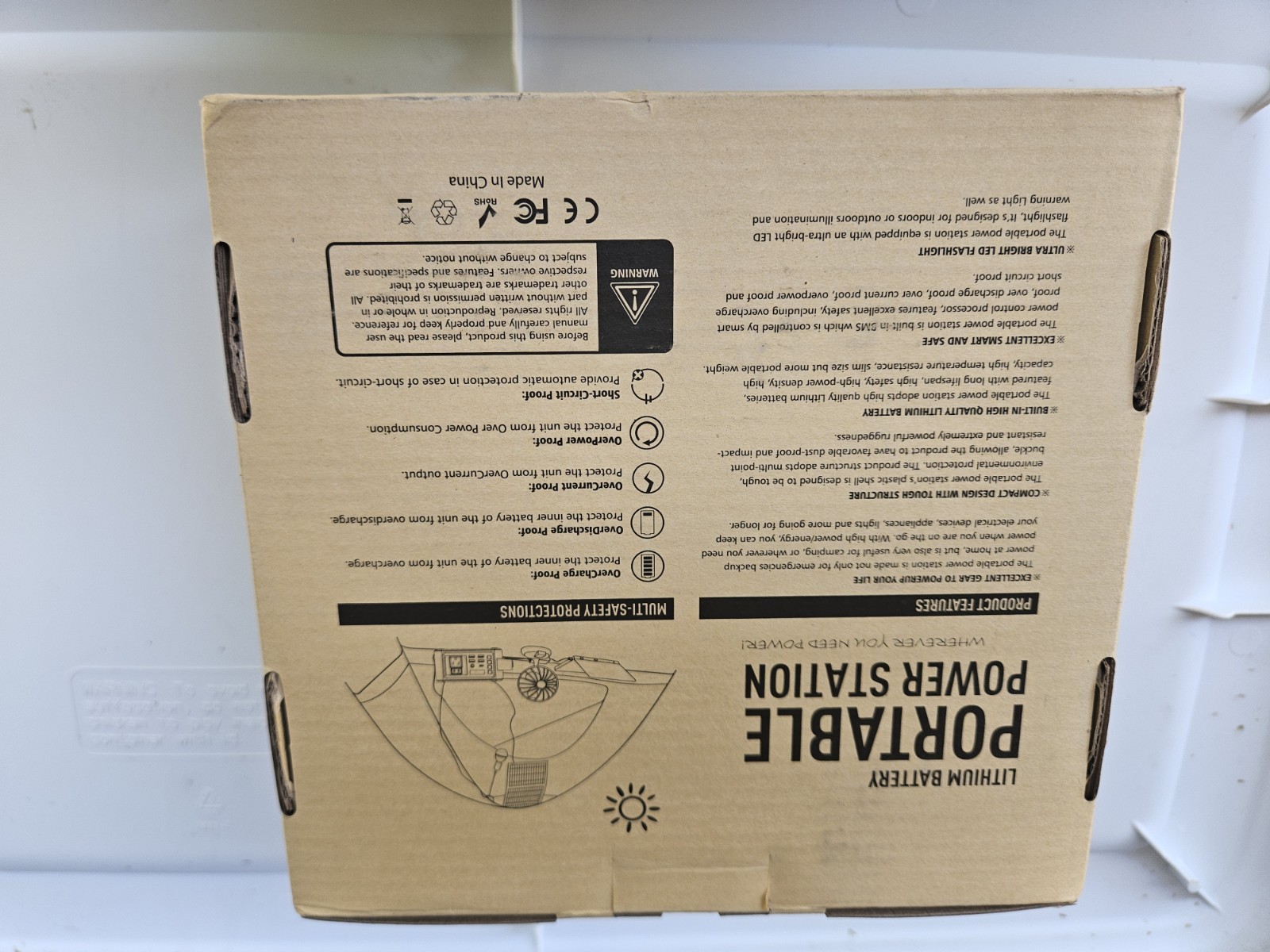 MARBERO Camping Lithium Power Station New In Open Box