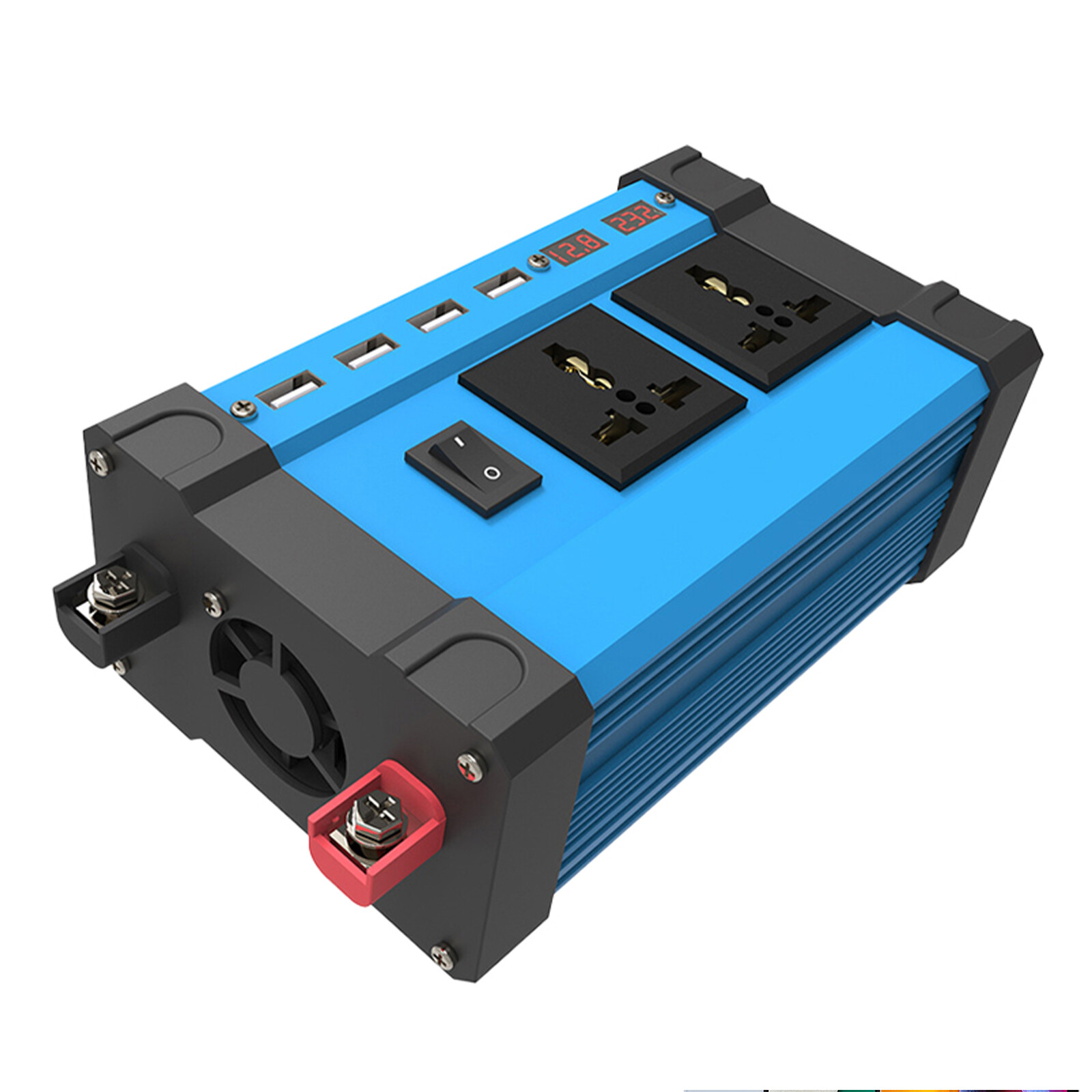Solar Inverter 6000W Converter AC 12v To DC 220v 110v Intelligent LCD Display