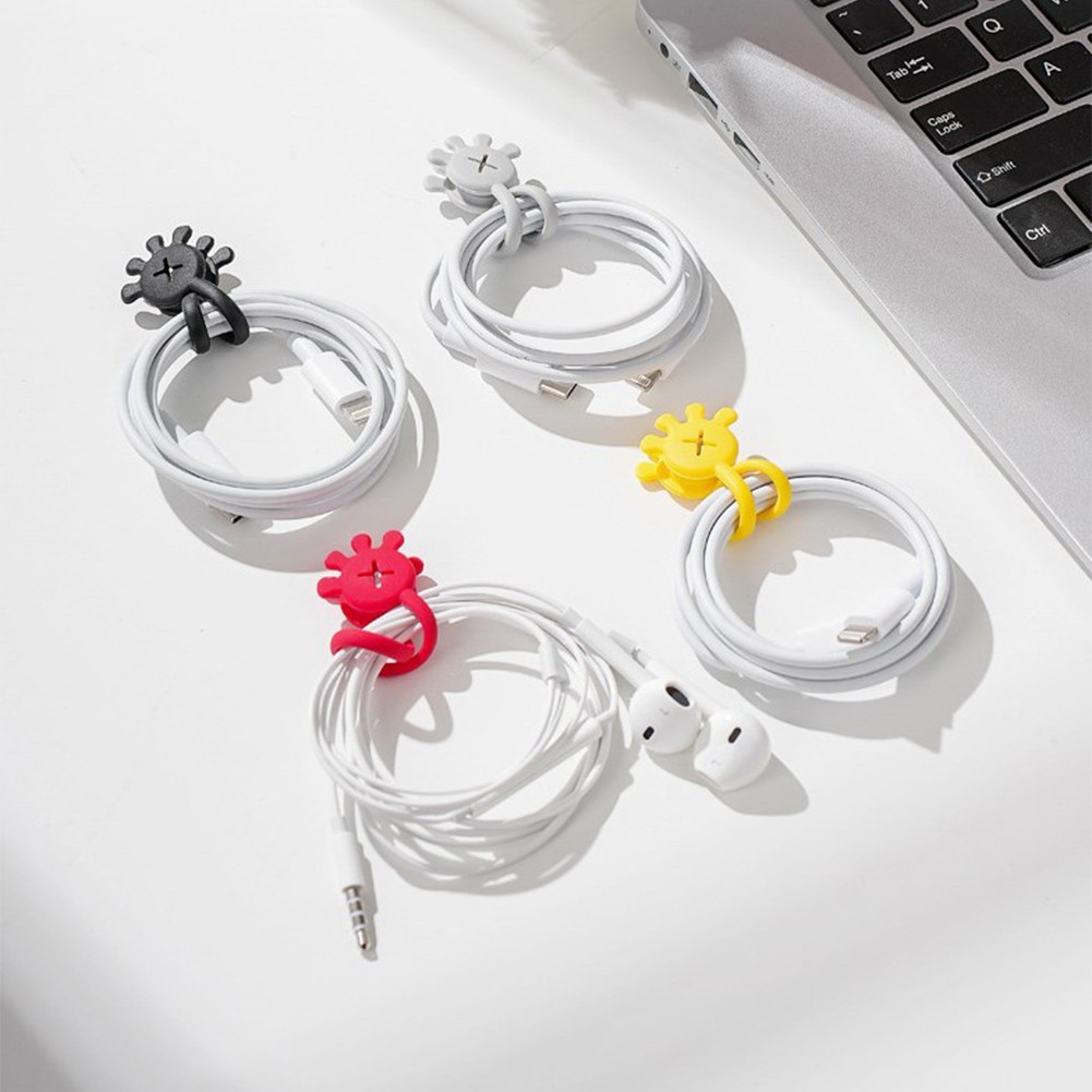 Workspace Magnetic Cable Manager Magnetic Earbuds Organizer Colorful Selection