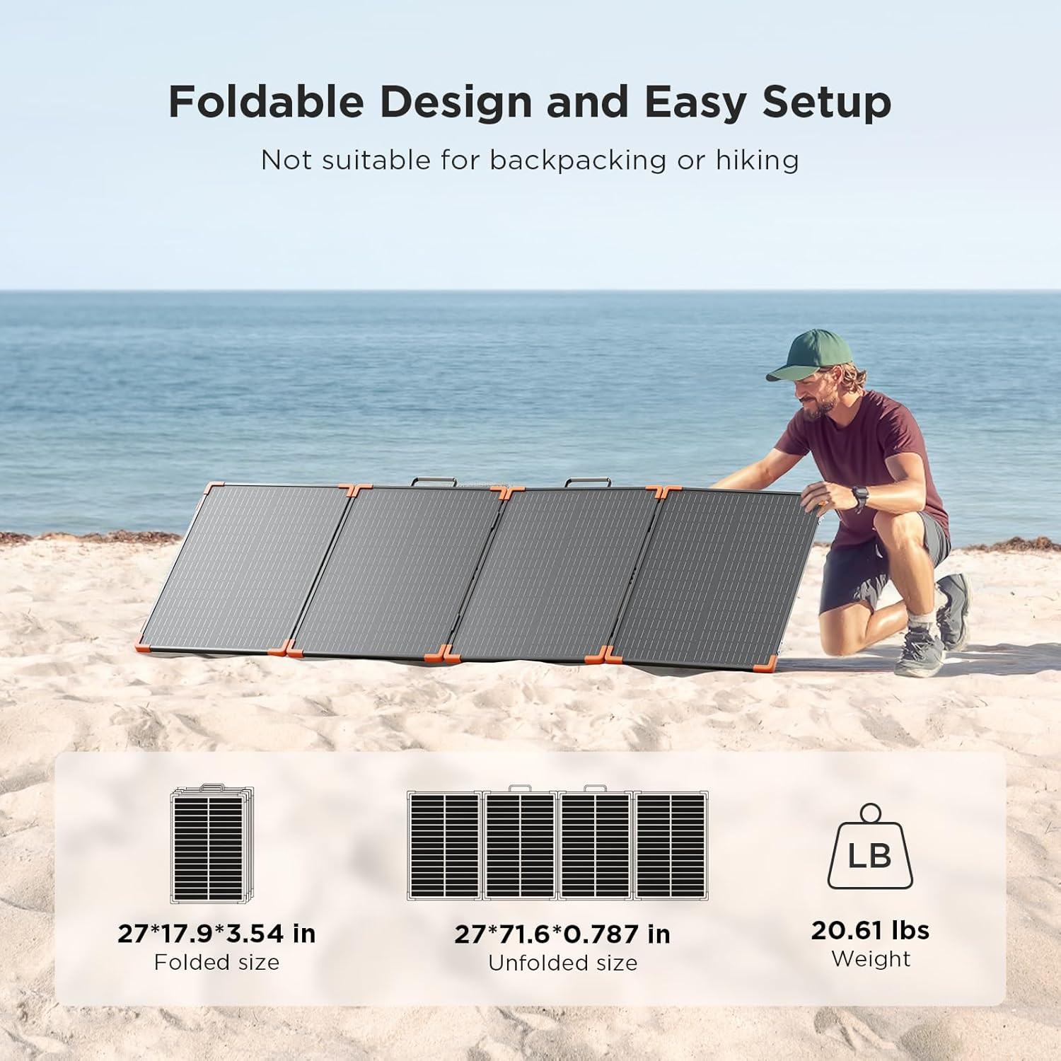 200 Watt Portable Solar Panel with 20A PWM Controller,Rv Essentials,19V Foldable