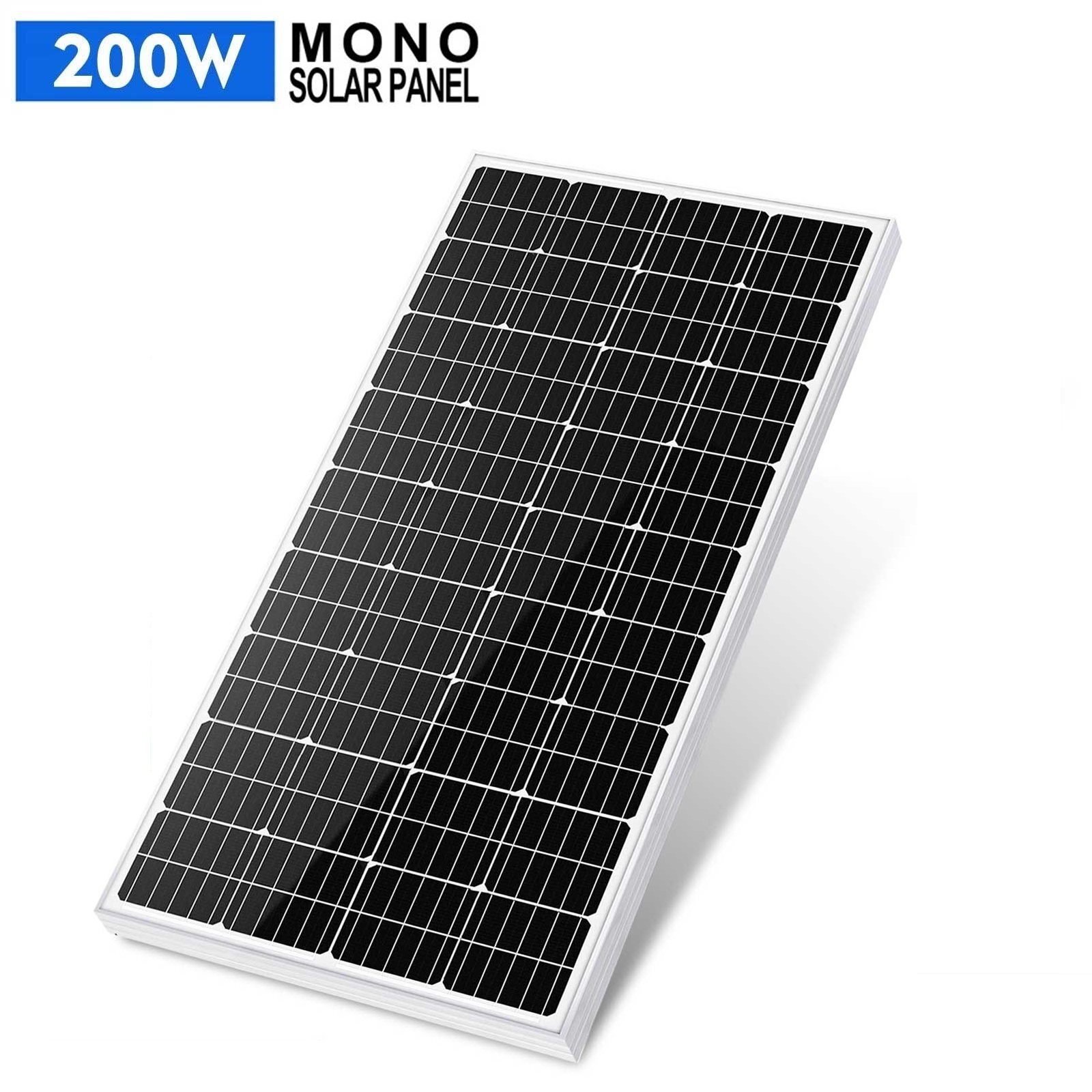 200W Watt Solar Panel Kit 12V Mono Home RV Rooftop Camping Off-Grid Power