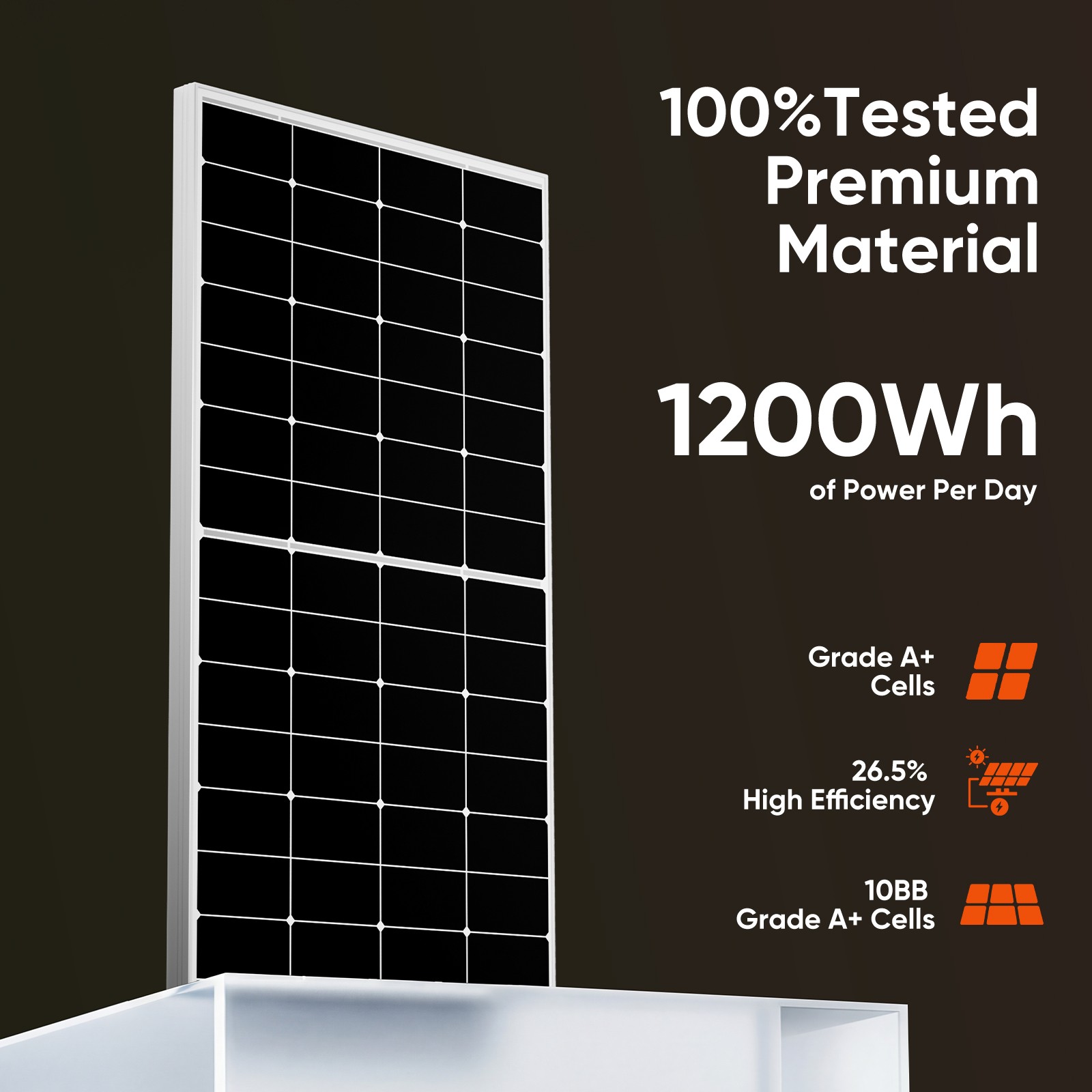300W 12V Monocrystalline Solar Panel RV Home Camping Off Grid Caravan Boat Power