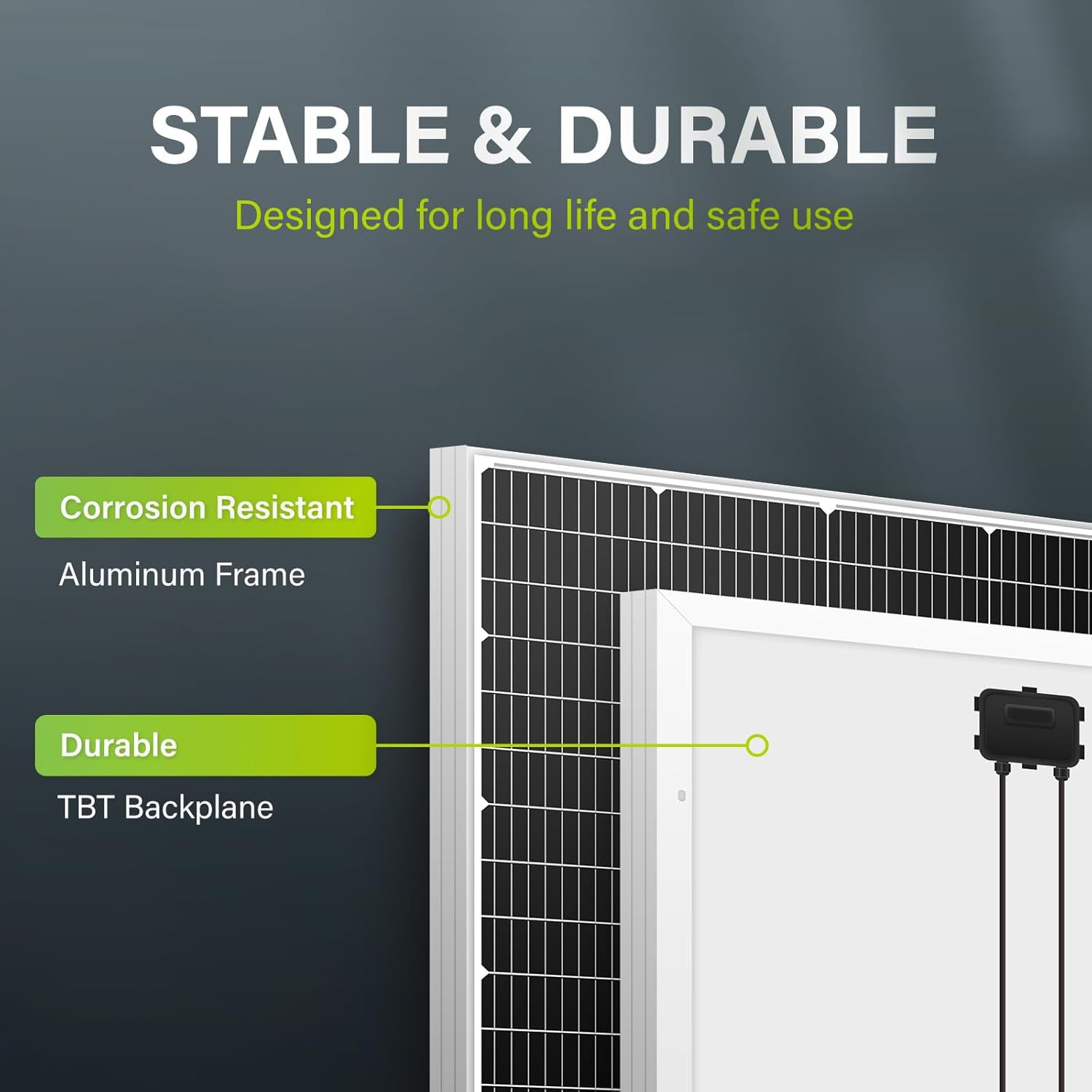 Newpowa 150W(Watt) 10BB Solar Panel Monocrystalline 12V High Efficiency PV Modul