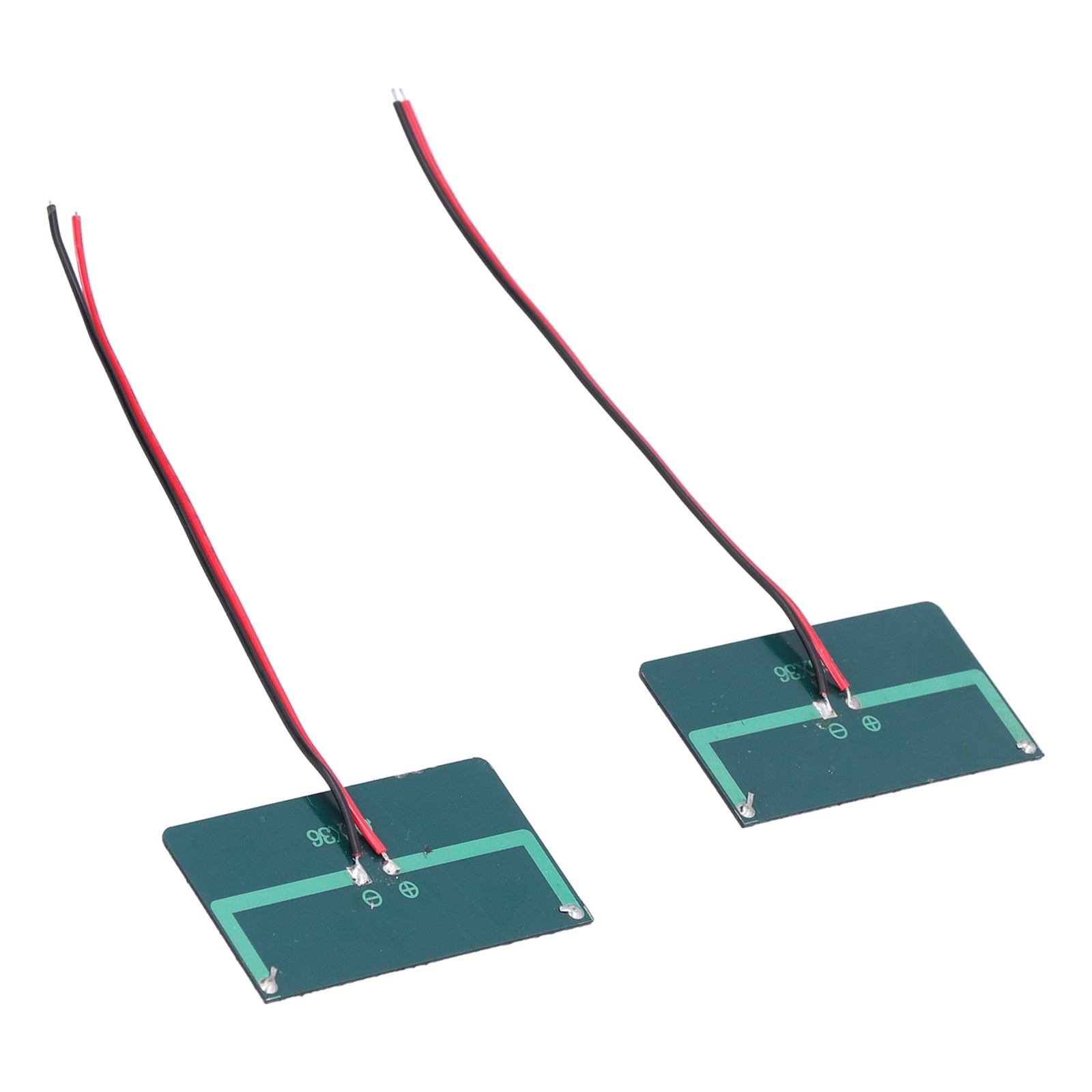 2Pcs Solar Panel Module Polysilicon Micro Glue Power Solar Cells 68x36mm 0.3W 5V