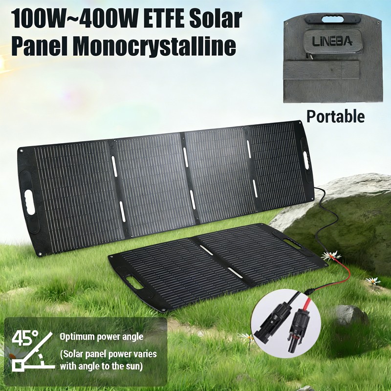100W 200W Folding Solar Panel for Ecoflow Jackery Anker Bluetti Power Station